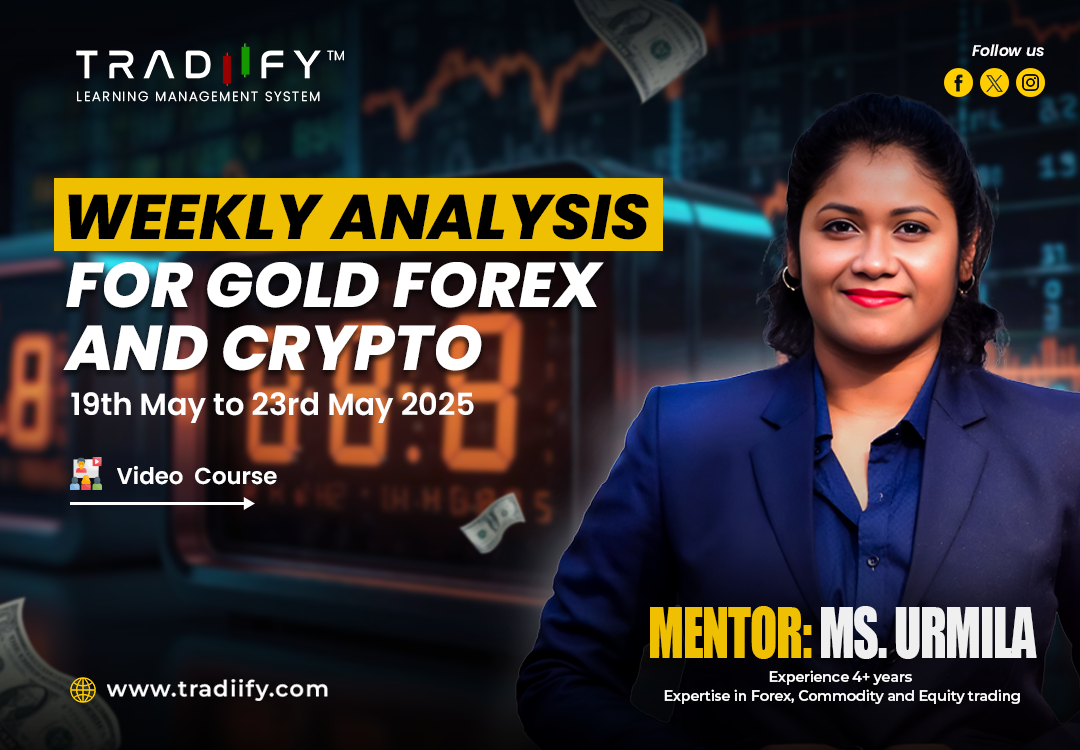 WEEKLY ANALYSIS OF GOLD FOREX AND CRYPTO MAY 19TH TO MAY 23RD